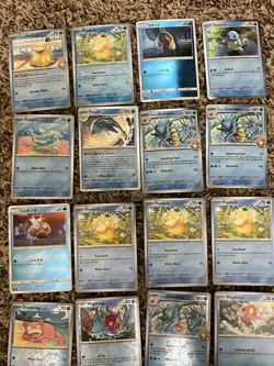 Pokemon TCG Psyduck Squirtle Magikarp Gyarados Basic Holo Regular 17 Card Lot - Image 3