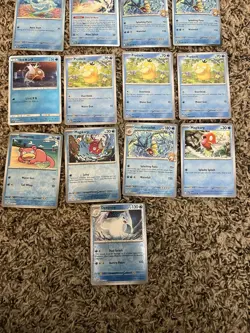 Pokemon TCG Psyduck Squirtle Magikarp Gyarados Basic Holo Regular 17 Card Lot - Image 4