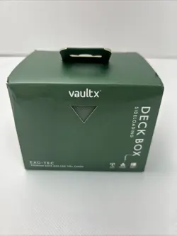 Vault X Trading Card Sideloading Deck Box, 100+ sleeved cards- Green - Image 1