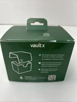 Vault X Trading Card Sideloading Deck Box, 100+ sleeved cards- Green - Image 2