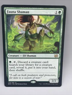 MTG Fauna Shaman (Extended Art) [The Brothers' War, Near Mint] - Image 1