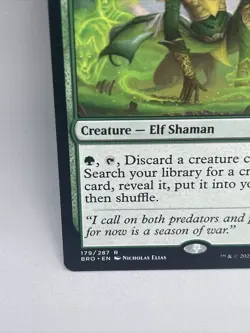 MTG Fauna Shaman (Extended Art) [The Brothers' War, Near Mint] - Image 4