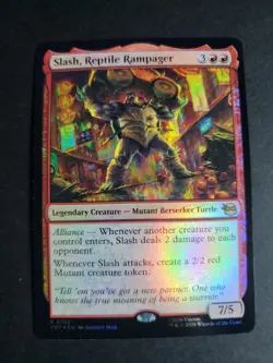 Slash, Reptile Rampager (Foil) Rare MTG Ninja Turtles - Image 1