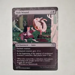 Stab Wound 36 NM Normal U Wilds of Eldraine: Enchanting Tales MTG - Image 1