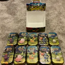 Pokemon TCG Ascended Heroes MINI TIN Open DISPLAY BOX Factory Sealed 10x NEW Set - Image 2
