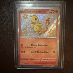 Paldean Fates—5 RARE Shiny Lot—Snorlax Charmander Charmeleon Entei Pokemon NM - Image 4