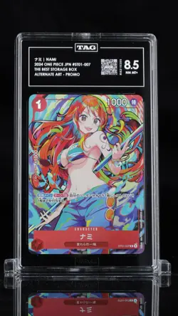 TAG 8.5 NM/MT+ Japanese One Piece 2024 Nami ST01-007 Storage Box Set 2025 NR4 - Image 1