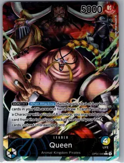 Queen (Alt Art) OP04-040 English Kingdoms of Intrigue - One Piece Card - NM - Image 1