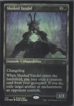 Masked Vandal - Promo Pack: Kaldheim: #405, Magic: The Gathering - Foil Lp C255 - Image 1