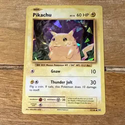 Pokemon TCG Pikachu Cracked Ice Holo Card Evolutions 35/108 - Image 1