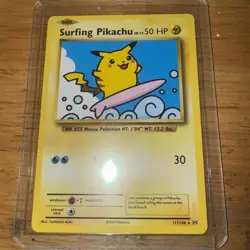 Surfing Pikachu Pokemon TCG XY Evolutions 111/108 Secret Rare Card - Image 1
