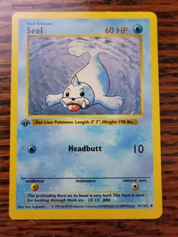 MP Pokemon TCG Seel Base Set 1st Edition 41/102 - Image 1