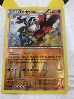 Pokemon TCG Hariyama Furious Fists 52/111 Reverse Holo Rare - Image 1