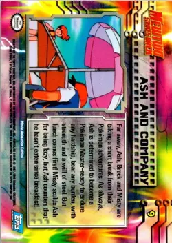 Pokemon Ash And Company 1999 1st Print Topps NM/LP (SKU 1-5) - Image 2