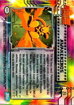 Pokemon TCG Awakenings 1999 Topps Mewtwo Strikes Back #2 Non Holo NM/LP (SKU1-5) - Image 2