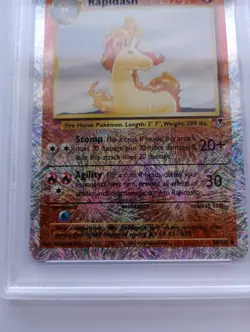 Pokemon 1x Rapidash - Legendary Collection Reverse Holo - #60 - PSA 8 - Image 3