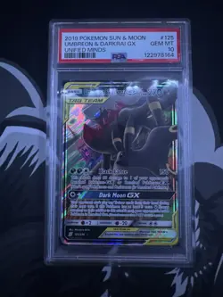 Umbreon &Darkrai GX - 125/236 - Ultra Rare - Unified Minds - Pokemon - PSA 10 - Image 1
