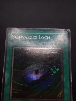 YUGIOH 2003 | DARK HOLE | LOB-G041 | OLD PRINT | GERMAN | VG - GOOD (PLAYED) - Image 4