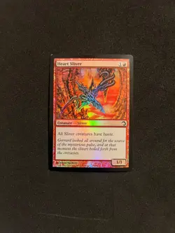Heart Sliver [Premium Deck Series: Slivers Foil] Magic MTG Cards LP - Image 1