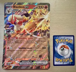 Pokemon TCG Blaziken ex 024/159 Journey Together JUMBO/OVERSIZED Card - Image 1