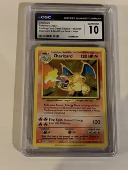 Pokemon TCG Charizard Holo Rare Card 003/034 CLC Classic Collection 2023 CGC 10 - Image 1