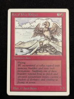 Roc of Kher Ridges - Unlimited - LP - Magic the Gathering - MTG - Red - Creature - Image 1