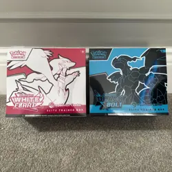 Pokemon Black Bolt and White Flare Pokemon Center ETB Factory Sealed ⭐ IN HAND - Image 1
