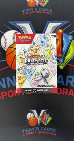 Pokemon Scarlet & Violet Prismatic Evolutions Booster Bundle Box 6 Packs - Image 1