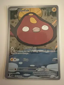 Stunfisk 118/086 Illustration Rare Holo Near Mint Condition White Flare - Image 1