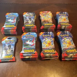 72 Sleeved Packs Lot of Pokemon TCG Surging Sparks Sleeve Unopened & Sealed - Image 1