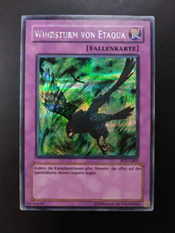YUGIOH 2004 | WINDSTORM OF ETAQUA | PCY-G001 | GERMAN | PRISMATIC | VG-EXCELLENT - Image 1