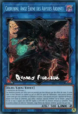 Yu-Gi-Oh ! Cherubini, Ange Ebene des Abysses Ardents RA01-FR042 VF/SECRET - Image 1