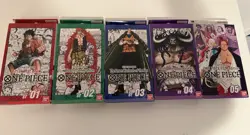 One Piece Starter Decks ST-01-04 Pre Errata/no code on box) and ST-05 SEALED - Image 1