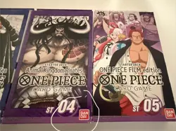 One Piece Starter Decks ST-01-04 Pre Errata/no code on box) and ST-05 SEALED - Image 4