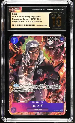 CGC 10 PRISTINE Japanese One Piece 2022 KING OP01-096 ALTERNATE ART NR4 - Image 1