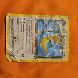 Pokemon Dark Dragonite TCG 1st Edition Non-Holo Card 22/82 Heavy Play - Image 1