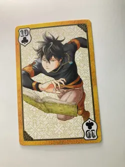 Yuno Black Clover Asuta Jump Playing Poker card Japanese Very Rare - Image 3