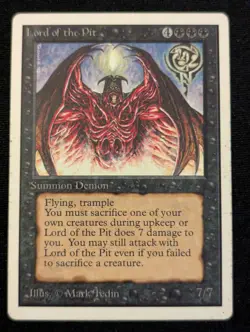Lord of the Pit - Unlimited - LP - MTG - Magic The Gathering - Black - Creature - Image 1