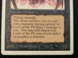 Lord of the Pit - Unlimited - LP - MTG - Magic The Gathering - Black - Creature - Image 2