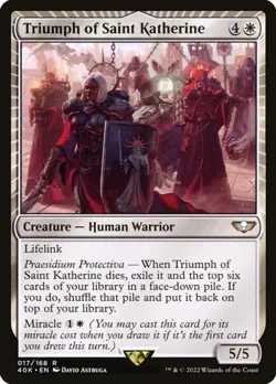 Triumph of Saint Katherine 40K NM MTG - Image 1