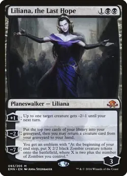 Liliana, the Last Hope EMN NM MTG - Image 1
