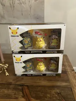 Pokemon Celebrations Premium Figure Collection Pikachu VMAX Sealed Boxes - Image 1