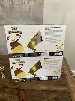 Pokemon Celebrations Premium Figure Collection Pikachu VMAX Sealed Boxes - Image 3