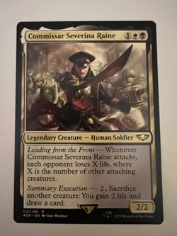 MTG English Commissar Severina Raine NM Normal Universes Beyond: Warhammer 40K - Image 1