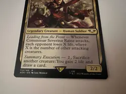 MTG English Commissar Severina Raine NM Normal Universes Beyond: Warhammer 40K - Image 3