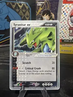 Tyranitar ex 17/17 Ultra Rare Holo POP Series 1 Pokemon Card - Image 1