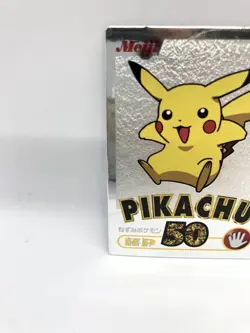 Pokemon Meiji Get Card Metallic Mirror Silver Foil Pikachu Promo Pocket Monster - Image 4