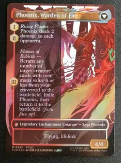 MTG Final Fantasy - Joshua, Phoenix Dominant - Surge Foil Borderless Rare - Image 2