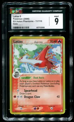 CGC 9 Latias Holo Rare EX Holon Phantoms 2006 Pokemon Card #11 - Image 1