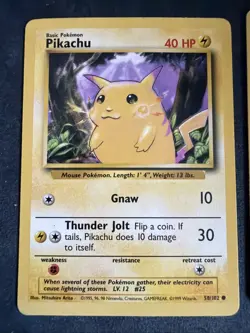 Pokemon TCG - Base Set Starter Bulbasaur Charmander Squirtle Pikachu - WOTC 1999 - Image 2